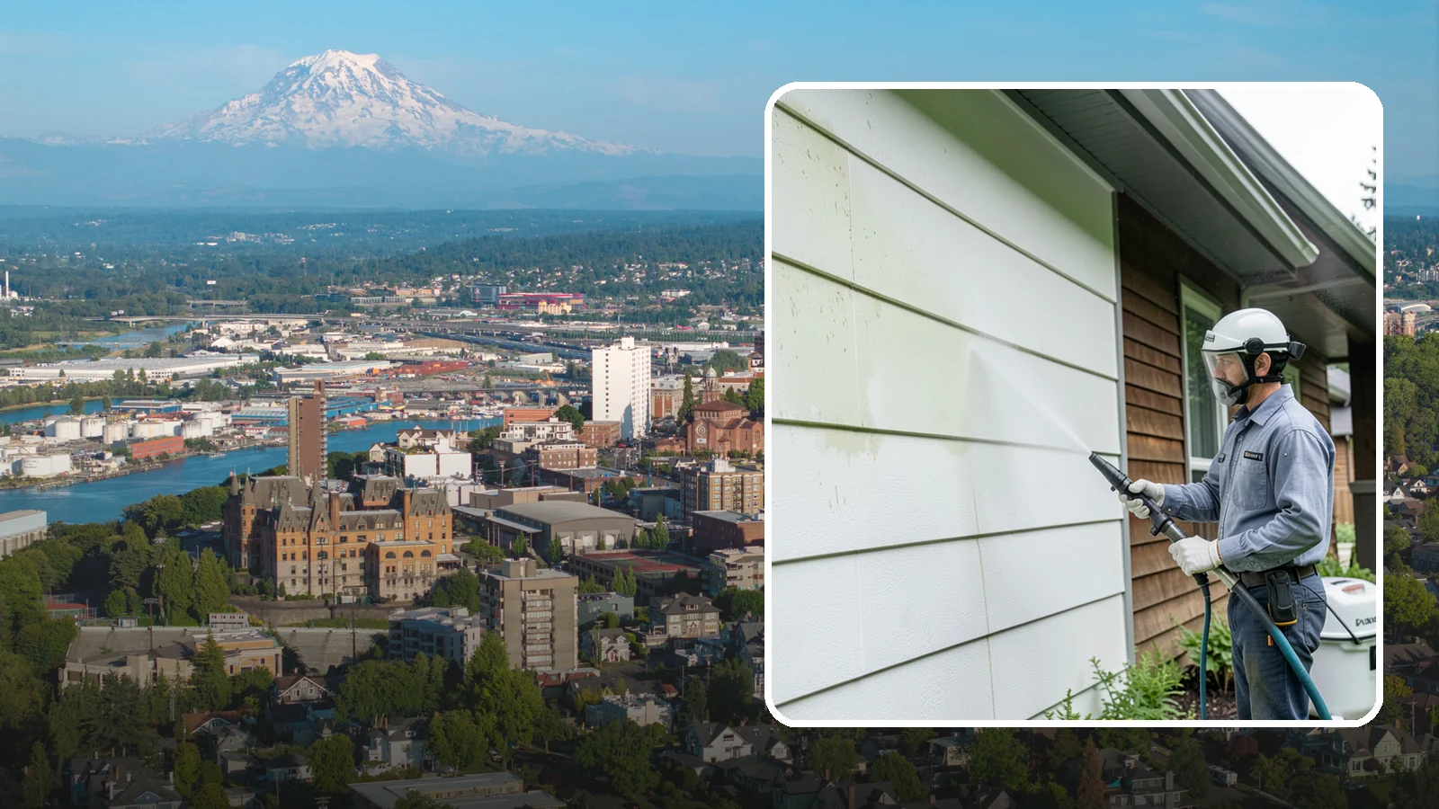 EIFS Cleaning in Tacoma, Pierce County, WA - EIFS cleaning safely removes mildew and grime from synthetic stucco systems that demand a very gentle, moisture-conscious...