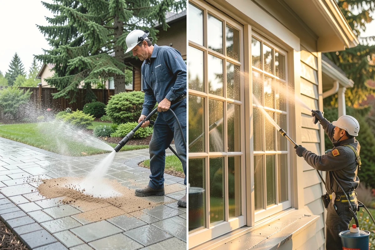 EIFS Cleaning in Tukwila, King County, WA - Identify the EIFS finish and note any damaged areas