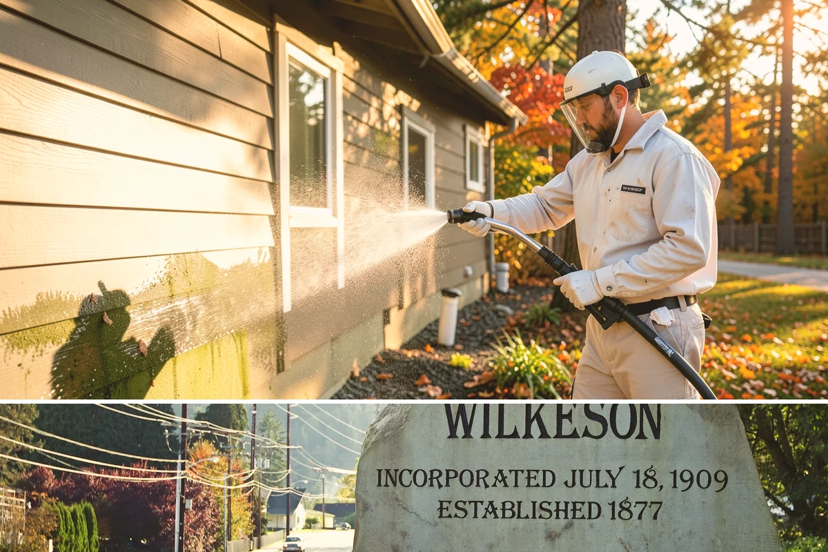 EIFS Cleaning in Wilkeson, Pierce County, WA - Schedule in the dry summer stretch so the sensitive system dries fully and stays free of trapped moisture.