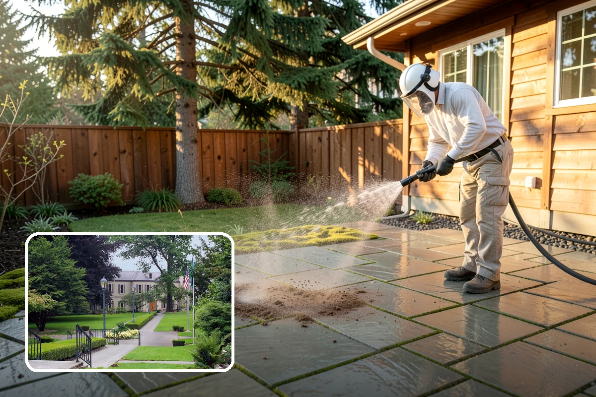 EIFS Cleaning in Woodinville, King County, WA - Cleans synthetic stucco without abrasive force