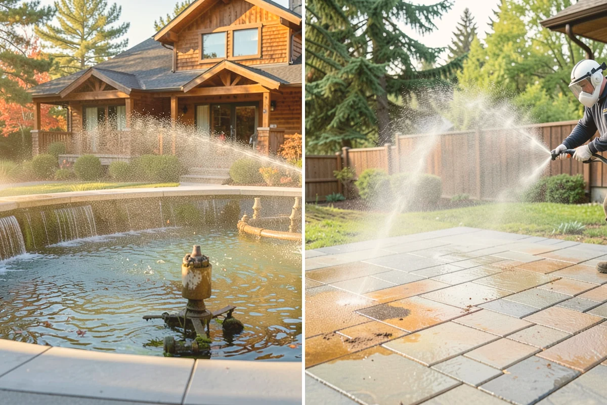 Entrance Canopy Cleaning in Edmonds, Snohomish County, WA - Protect the entry area and stage safe overhead access