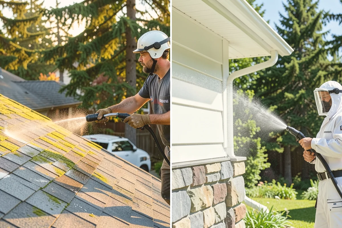 Entrance Canopy Cleaning in Index, Snohomish County, WA - Protect the entry area and stage safe overhead access