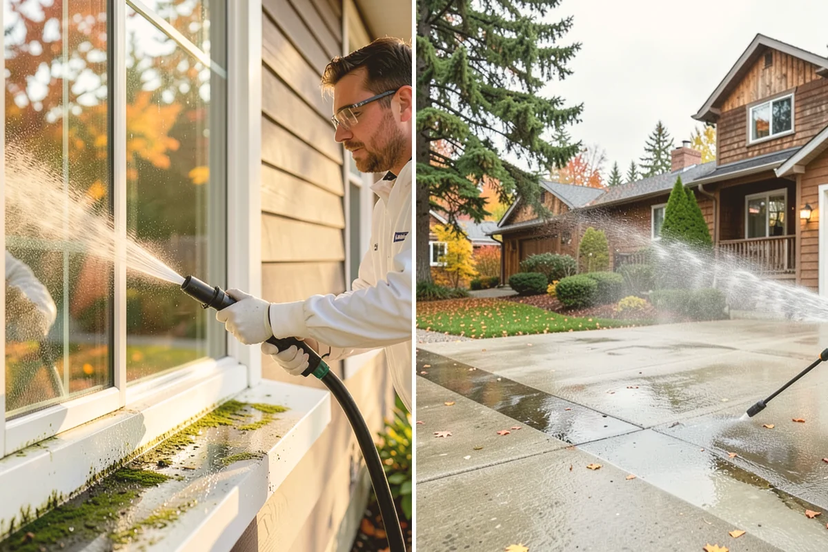 Entryway Cleaning in Bellevue, King County, WA - Sweep the landing and shield the door and fixtures