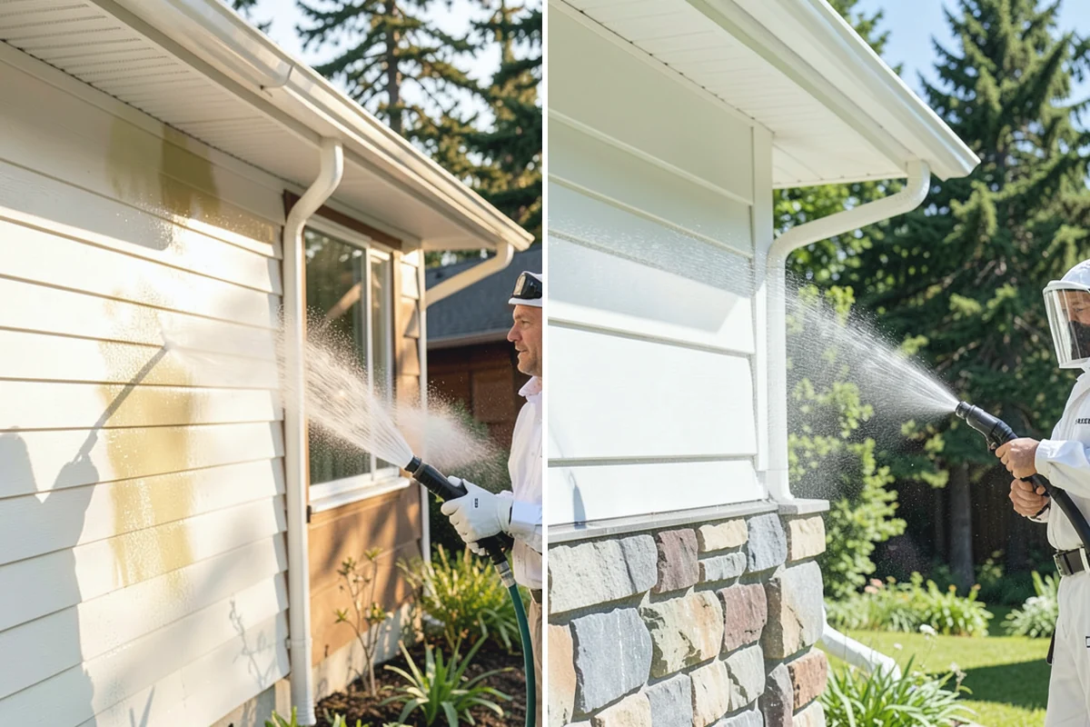 Entryway Cleaning in Bonney Lake, Pierce County, WA - Sweep the landing and shield the door and fixtures