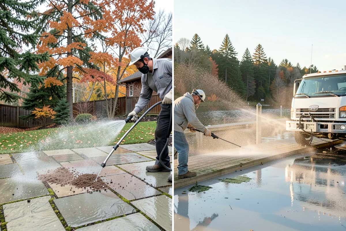 Entryway Cleaning in DuPont, Pierce County, WA - Sweep the landing and shield the door and fixtures