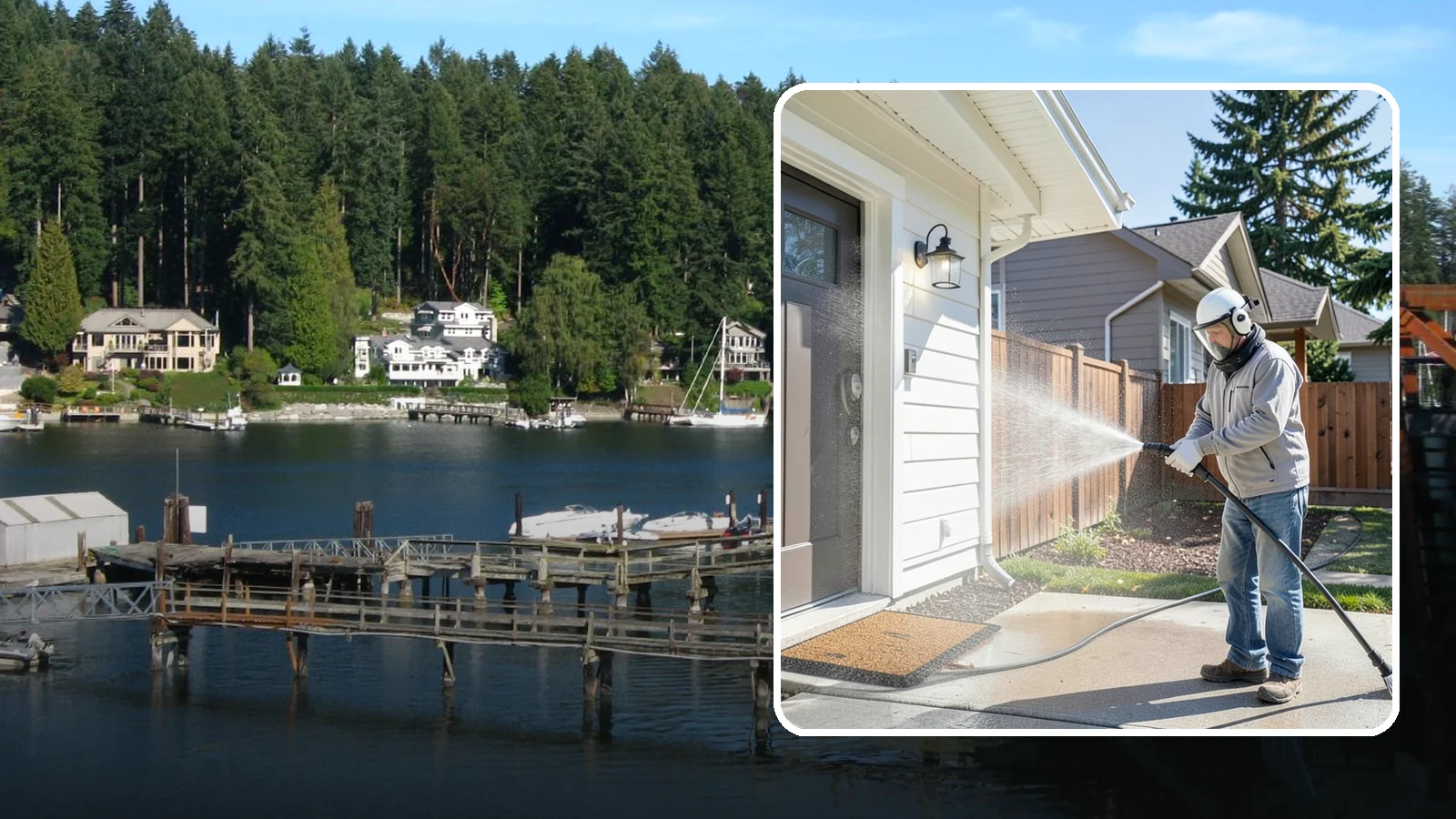 Entryway Cleaning in Gig Harbor, Pierce County, WA - Brighten the entry landing and approach that greets every guest at your Washington home.