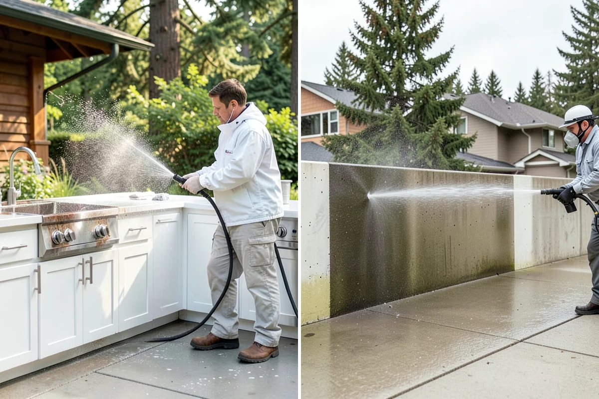Entryway Cleaning in Hunts Point, King County, WA - Sweep the landing and shield the door and fixtures