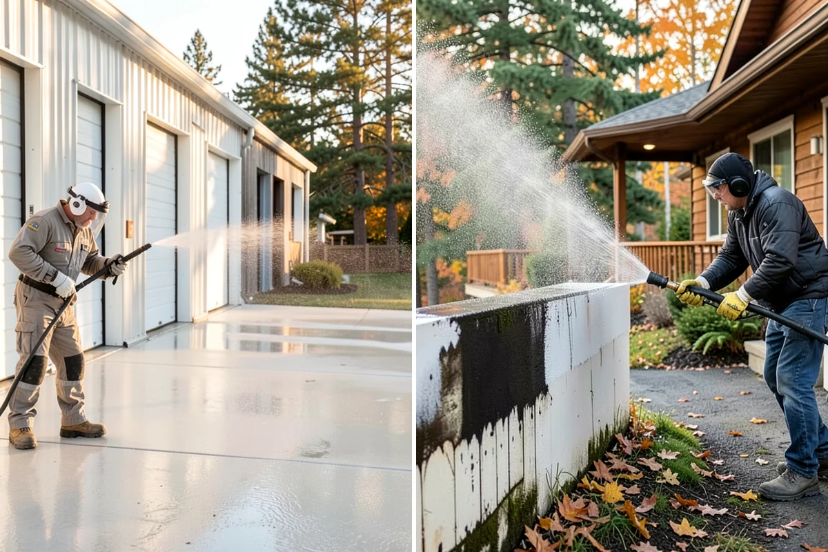 Entryway Cleaning in Kenmore, King County, WA - Sweep the landing and shield the door and fixtures