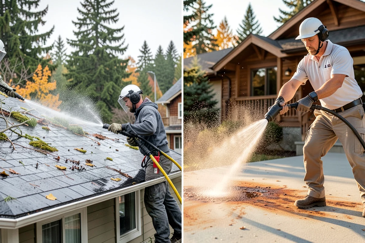Entryway Cleaning in Lake Forest Park, King County, WA - Sweep the landing and shield the door and fixtures