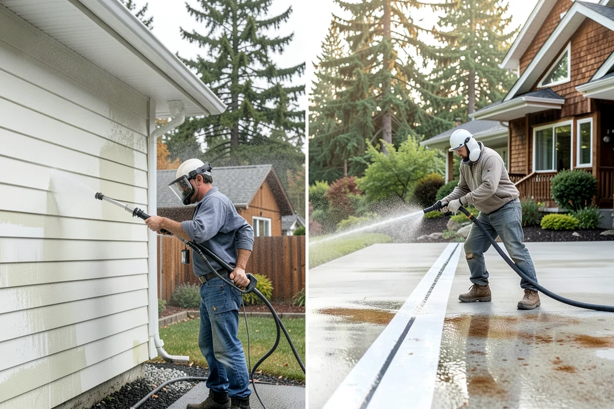 Entryway Cleaning in Lakewood, Pierce County, WA - Sweep the landing and shield the door and fixtures
