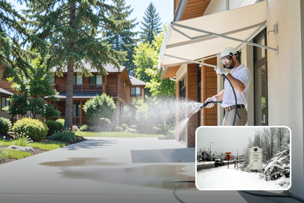 Entryway Cleaning in Newcastle, King County, WA - Sharpens the first impression at your front door
