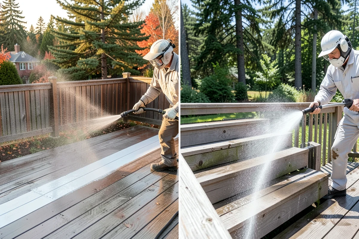 Entryway Cleaning in Puyallup, Pierce County, WA - Sweep the landing and shield the door and fixtures
