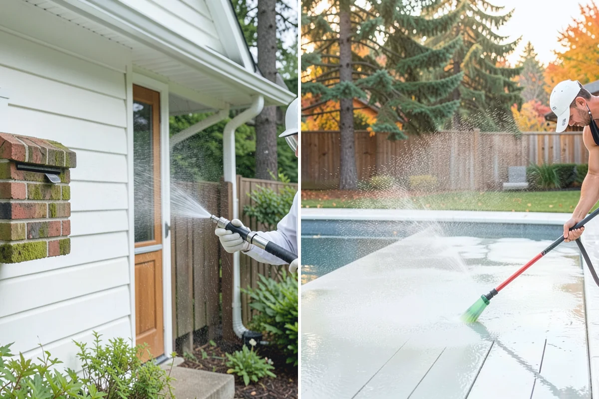 Entryway Cleaning in Roy, Pierce County, WA - Sweep the landing and shield the door and fixtures