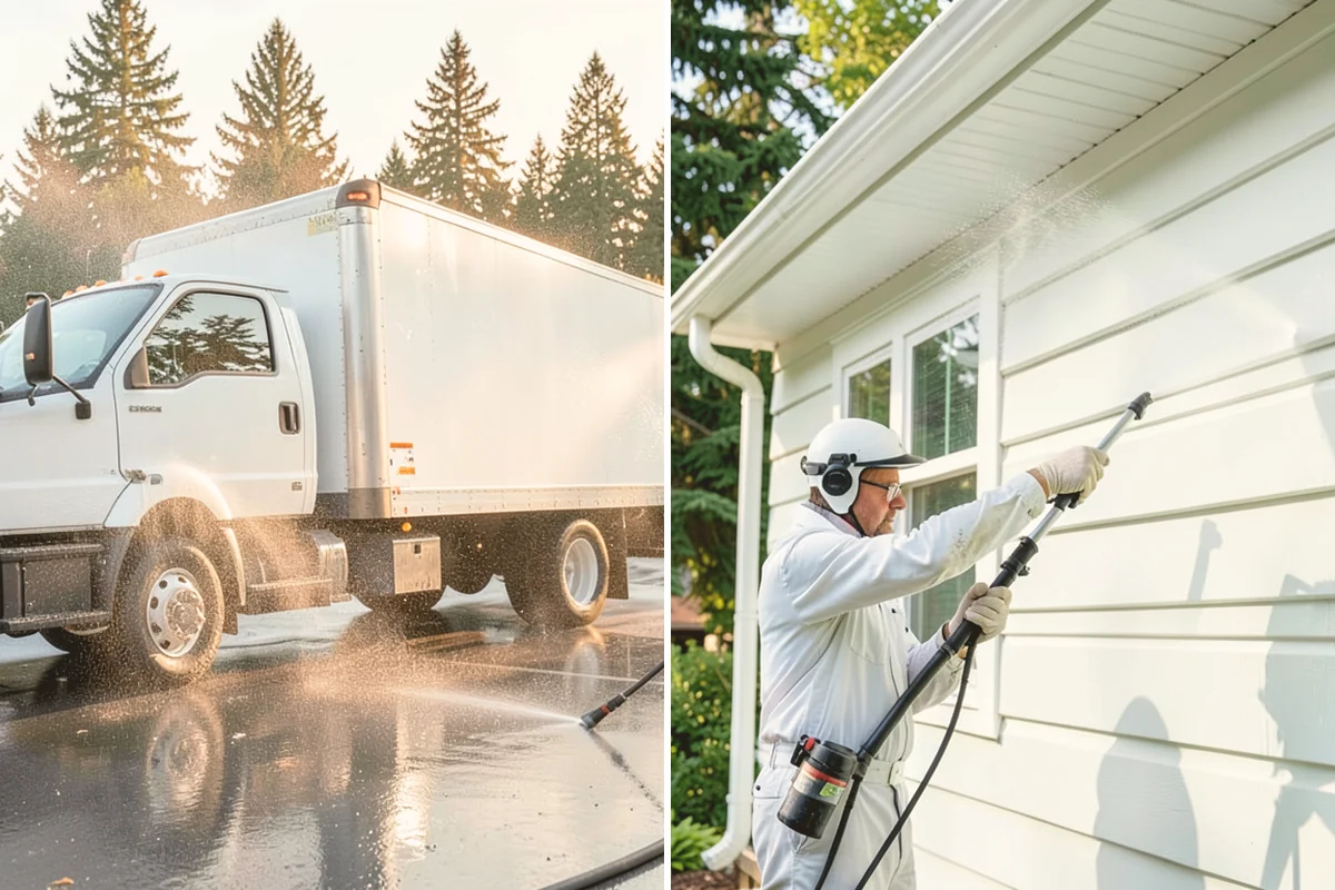 Entryway Cleaning in Stanwood, Snohomish County, WA - Sweep the landing and shield the door and fixtures