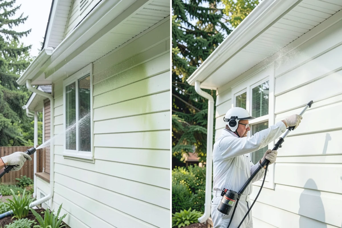 Entryway Cleaning in Sumner, Pierce County, WA - Sweep the landing and shield the door and fixtures