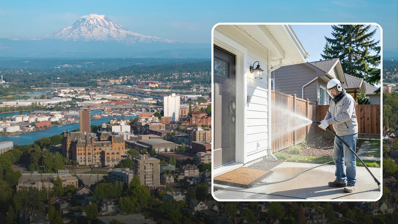 Entryway Cleaning in Tacoma, Pierce County, WA - Brighten the entry landing and approach that greets every guest at your Washington home.