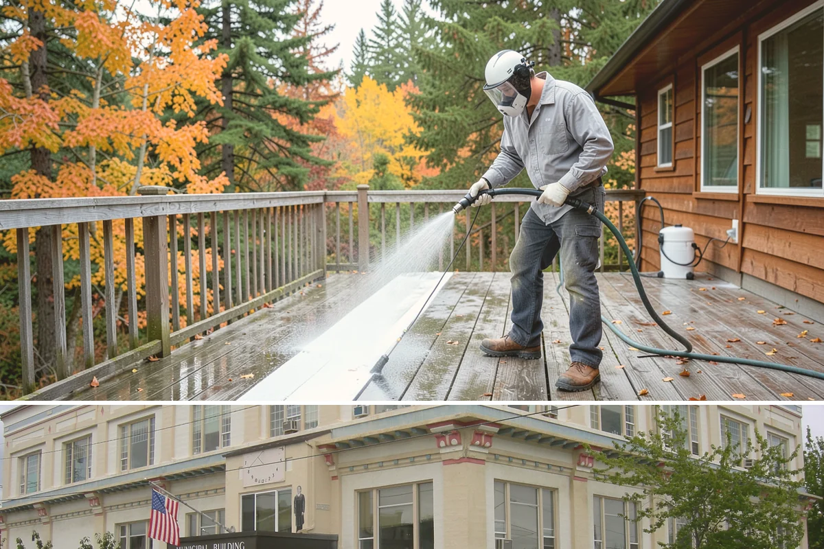 Equipment Washing in Anacortes, Skagit County, WA - Regular washing through the muddy wet season keeps machinery workable, with a deep clean before any resale or inspection.