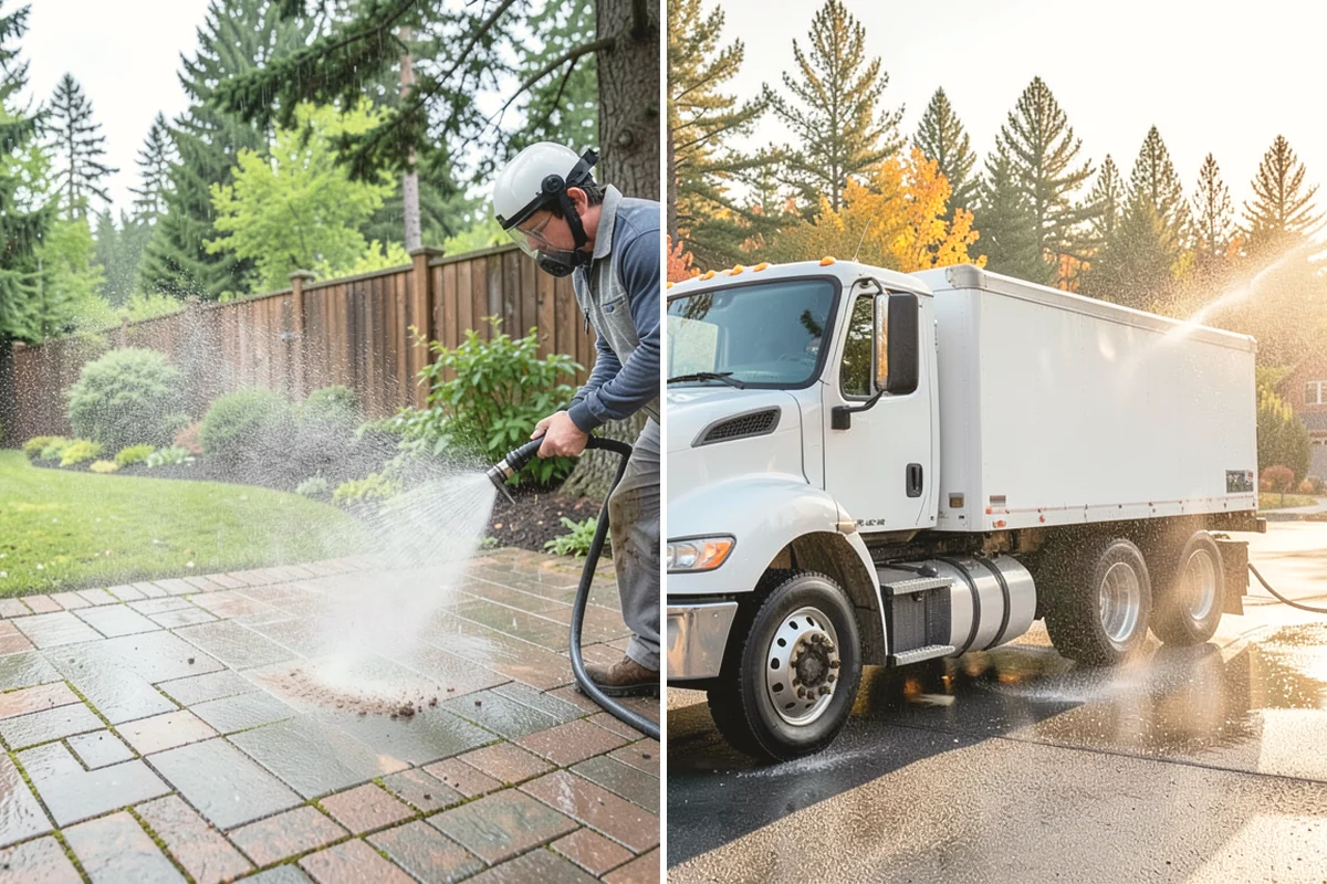 Equipment Washing in Burien, King County, WA - Pre-scrape and pre-soak heavy mud deposits