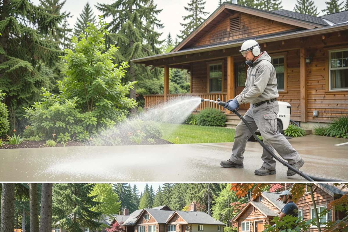 Equipment Washing in Edgewood, Pierce County, WA - Regular washing through the muddy wet season keeps machinery workable, with a deep clean before any resale or inspection.
