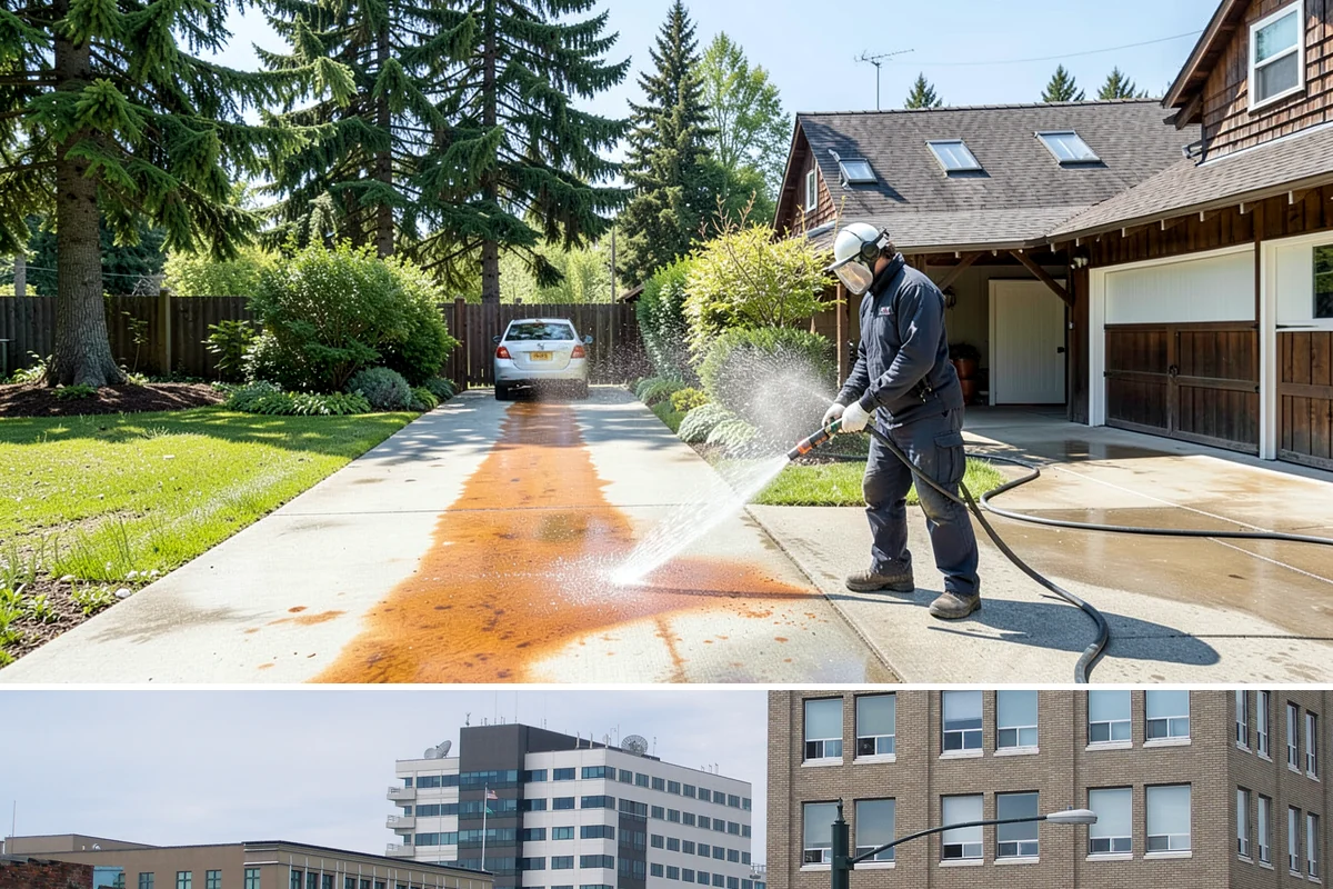 Equipment Washing in Everett, Snohomish County, WA - Regular washing through the muddy wet season keeps machinery workable, with a deep clean before any resale or inspection.