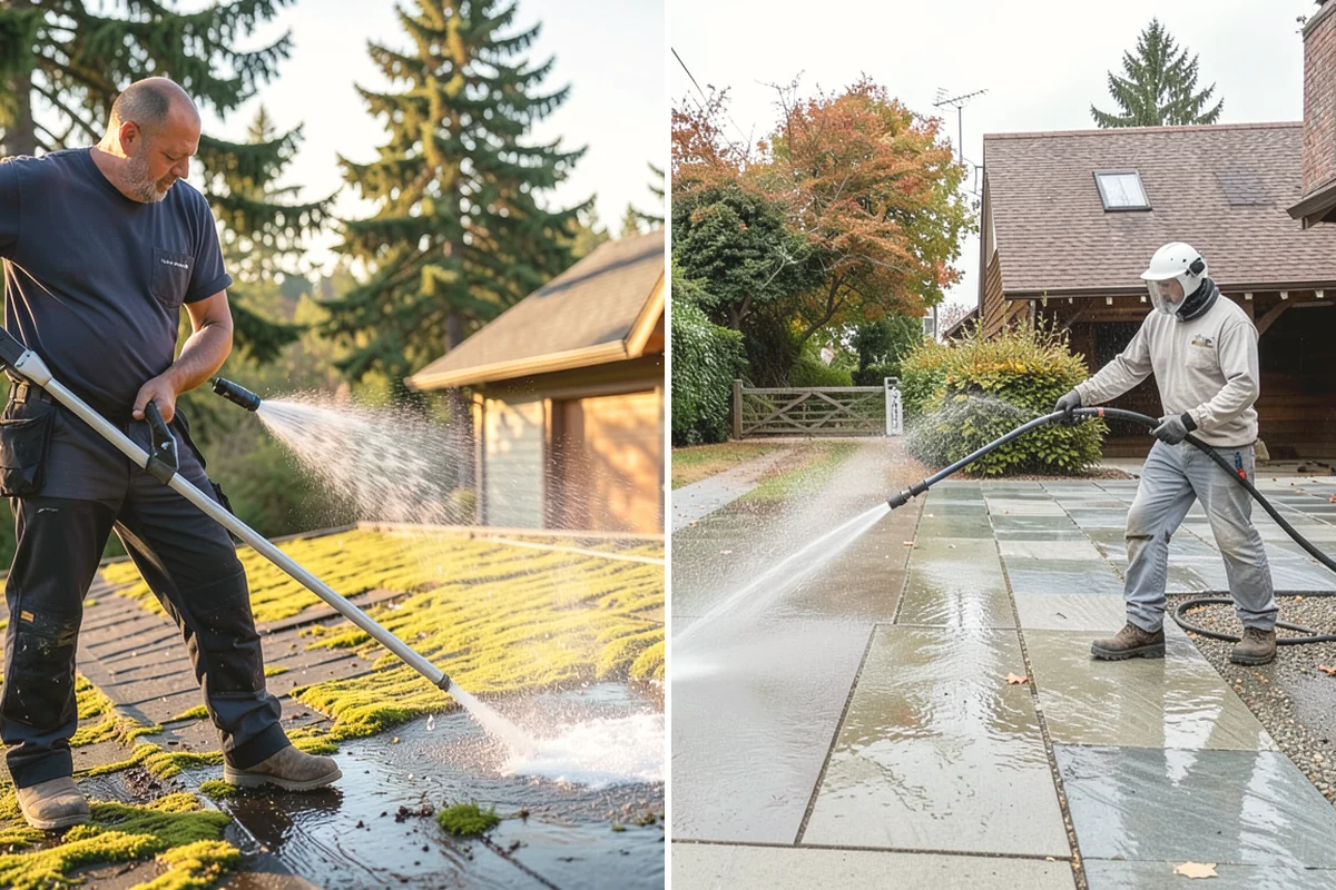 Equipment Washing in Issaquah, King County, WA - Pre-scrape and pre-soak heavy mud deposits