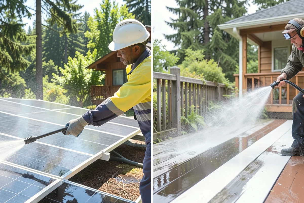Equipment Washing in Lake Stevens, Snohomish County, WA - Pre-scrape and pre-soak heavy mud deposits