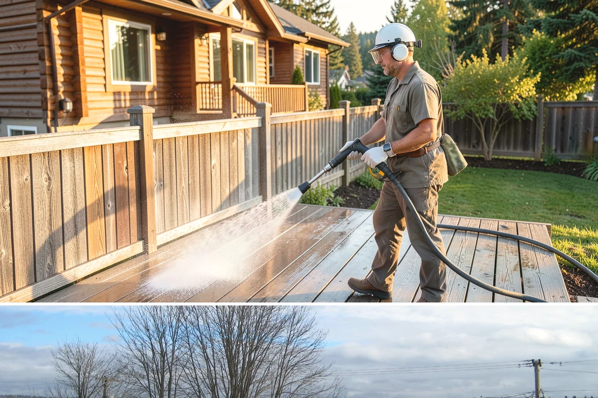 Equipment Washing in Langley, Island County, WA - Regular washing through the muddy wet season keeps machinery workable, with a deep clean before any resale or inspection.