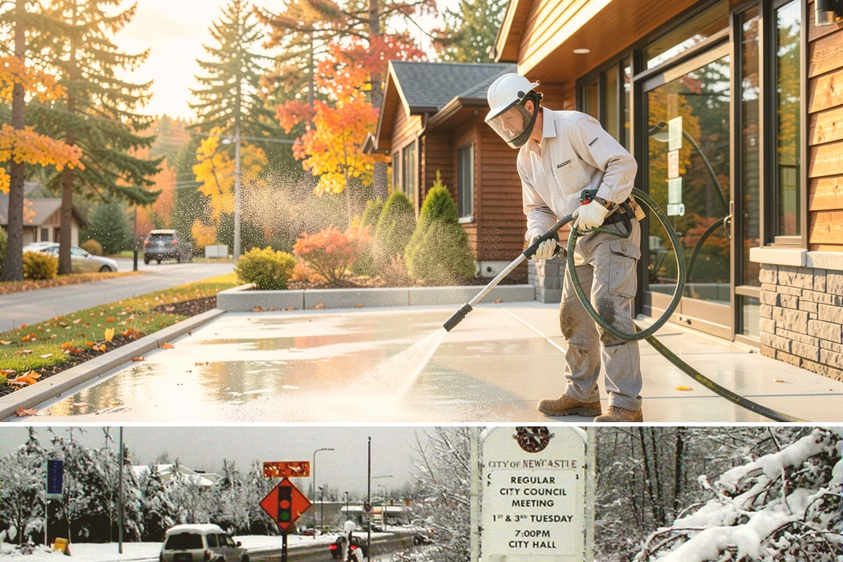 Equipment Washing in Newcastle, King County, WA - Regular washing through the muddy wet season keeps machinery workable, with a deep clean before any resale or inspection.