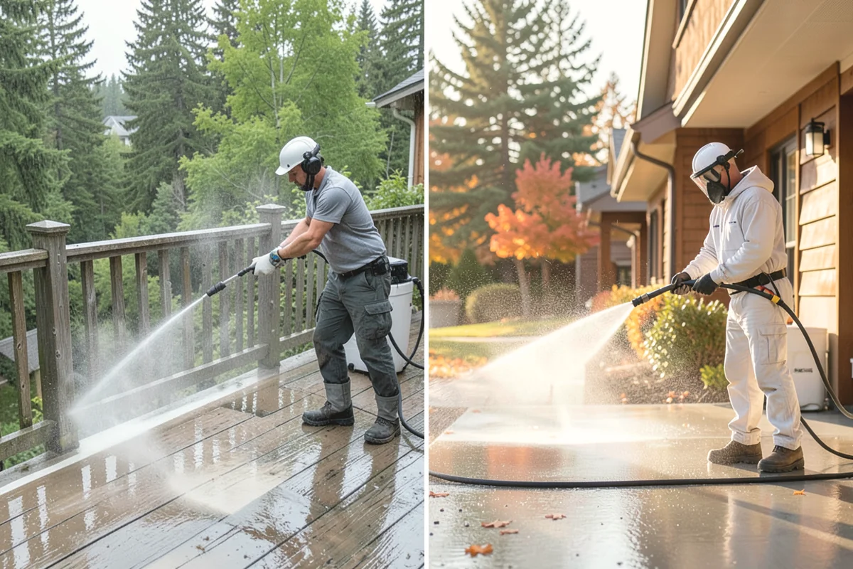 Equipment Washing in Tukwila, King County, WA - Pre-scrape and pre-soak heavy mud deposits