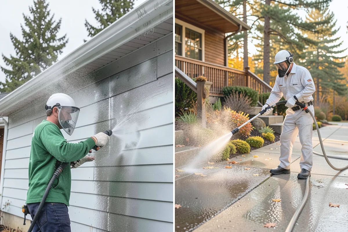 Equipment Washing in Woodinville, King County, WA - Pre-scrape and pre-soak heavy mud deposits