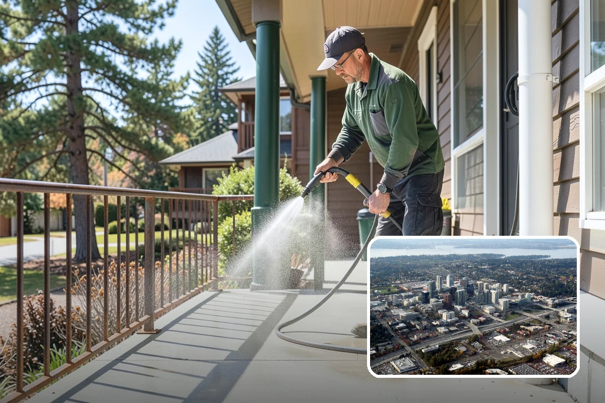 Event Prep Cleaning in Bellevue, King County, WA - Prepares patios and walkways for guests and foot traffic
