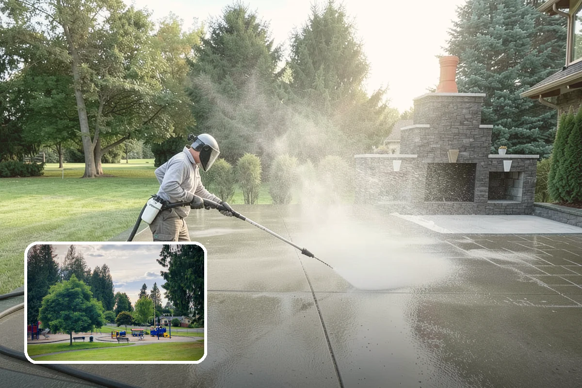 Event Prep Cleaning in Bonney Lake, Pierce County, WA - Prepares patios and walkways for guests and foot traffic