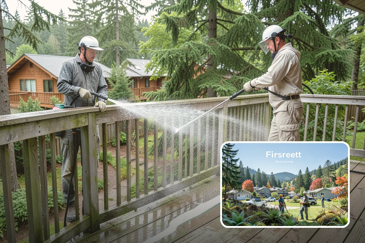 Event Prep Cleaning in Fircrest, Pierce County, WA - Prepares patios and walkways for guests and foot traffic