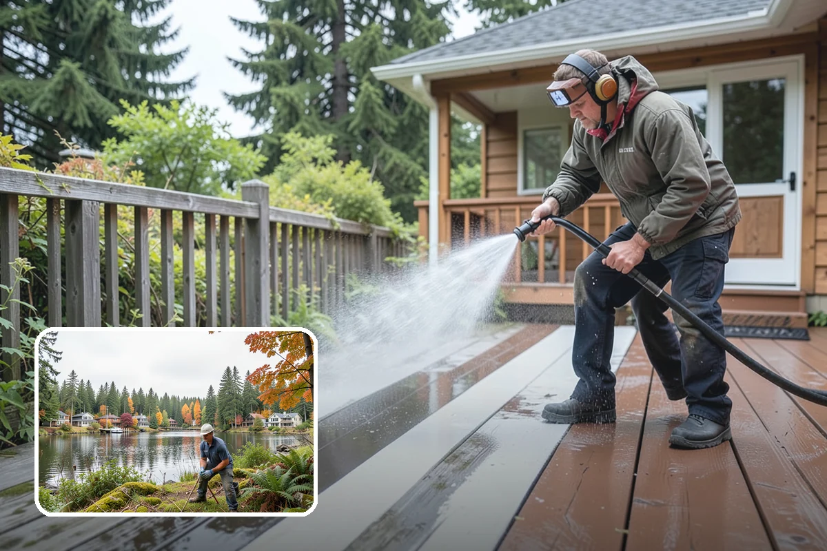 Event Prep Cleaning in La Conner, Skagit County, WA - Prepares patios and walkways for guests and foot traffic