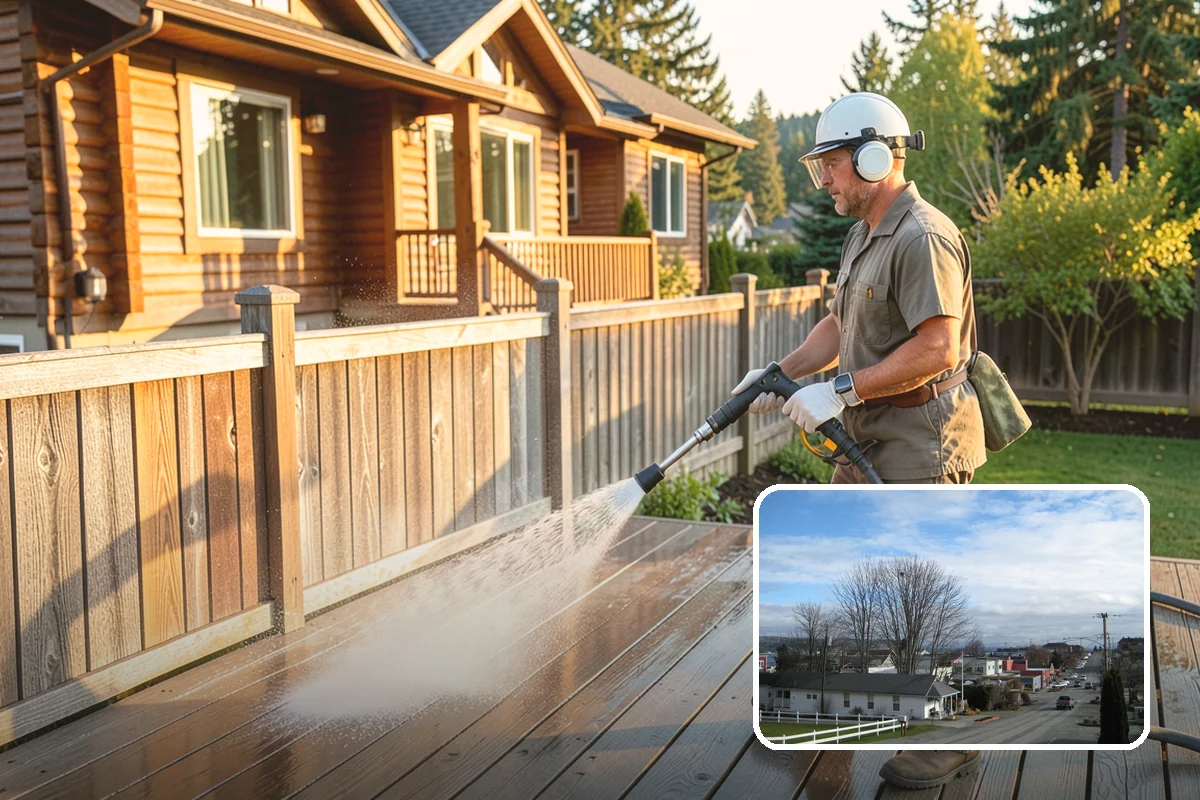 Event Prep Cleaning in Langley, Island County, WA - Prepares patios and walkways for guests and foot traffic