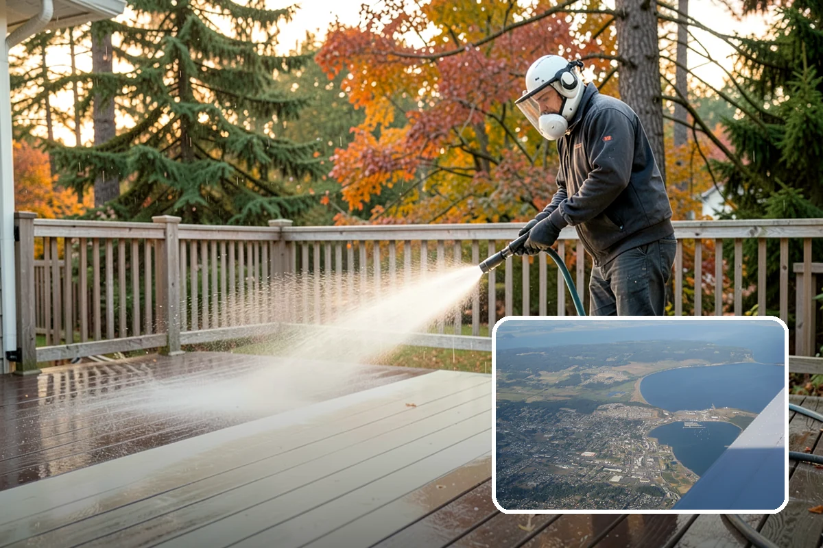 Event Prep Cleaning in Oak Harbor, Island County, WA - Prepares patios and walkways for guests and foot traffic