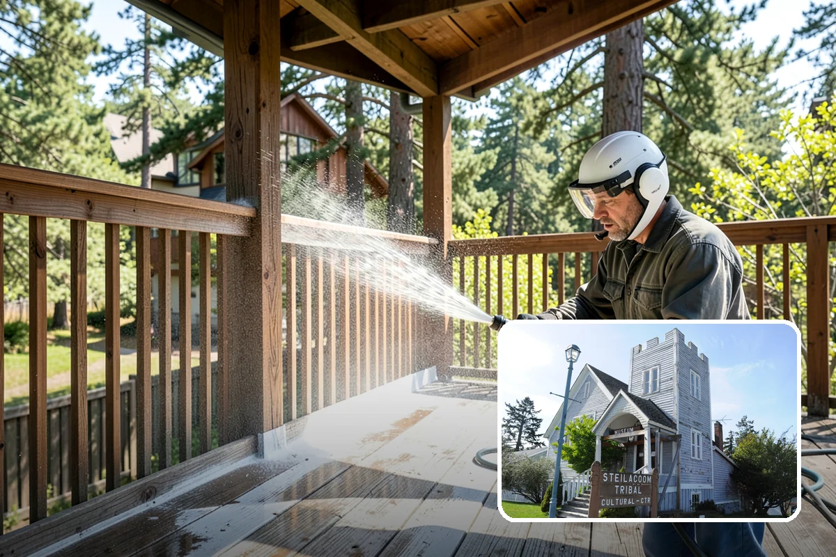 Event Prep Cleaning in Steilacoom, Pierce County, WA - Prepares patios and walkways for guests and foot traffic