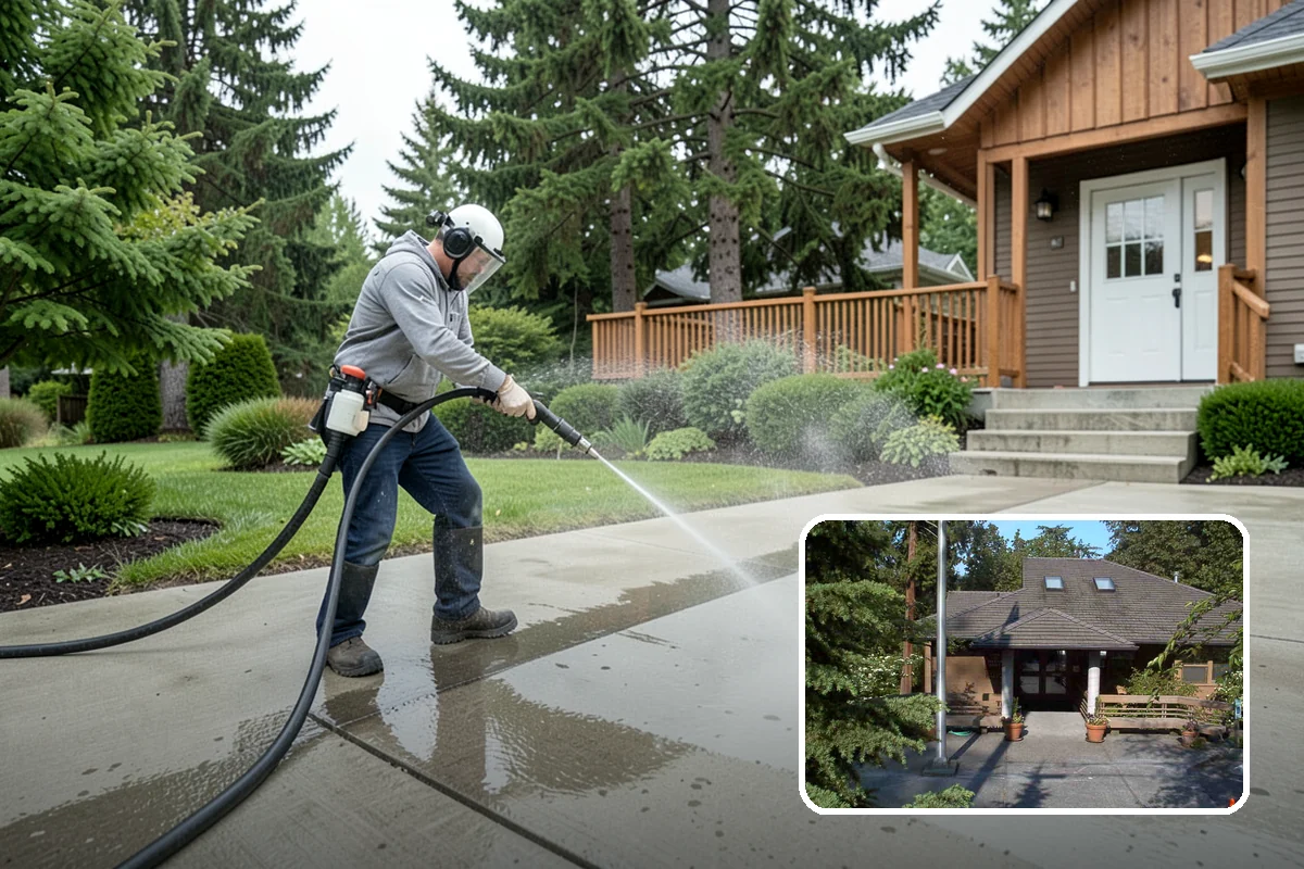 Event Prep Cleaning in Yarrow Point, King County, WA - Prepares patios and walkways for guests and foot traffic