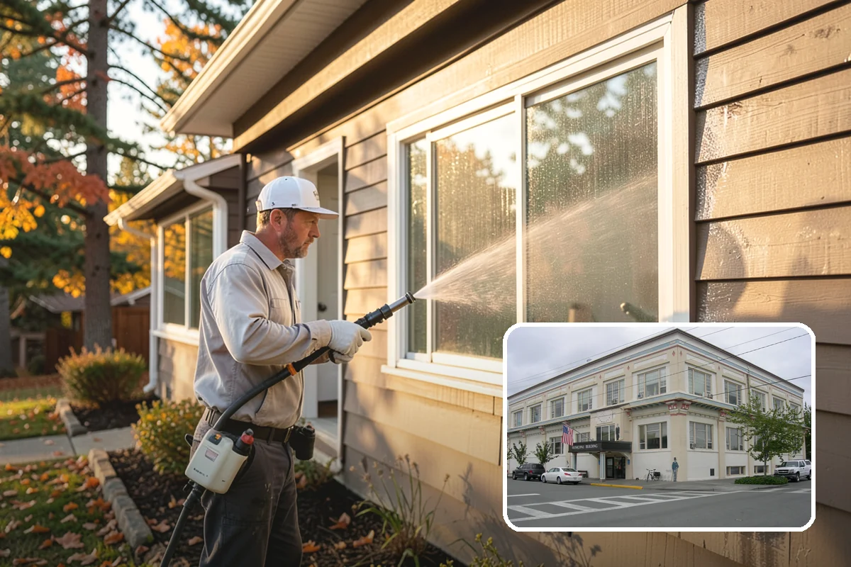 Exterior Dust Removal in Anacortes, Skagit County, WA - Clears pollen and road grit from siding