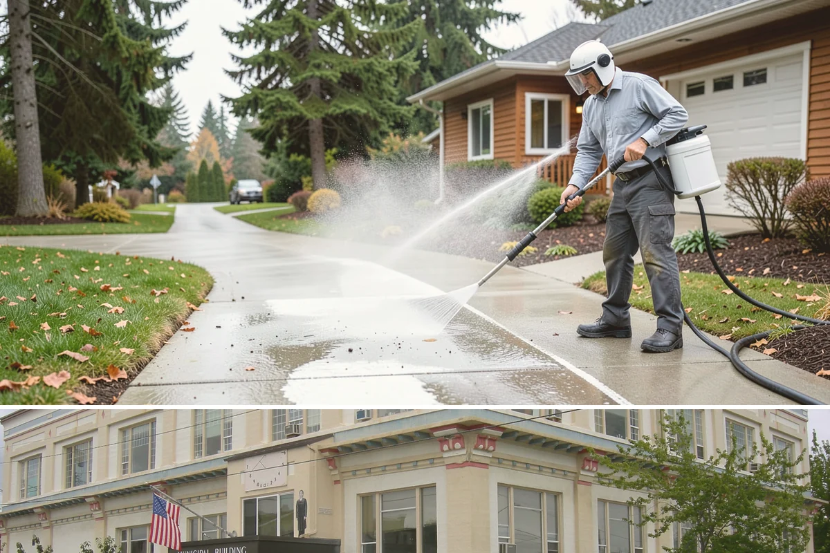 Exterior Dust Removal in Anacortes, Skagit County, WA - Spring pollen season and dry summer stretches are the best times to rinse before the film bonds with moisture.