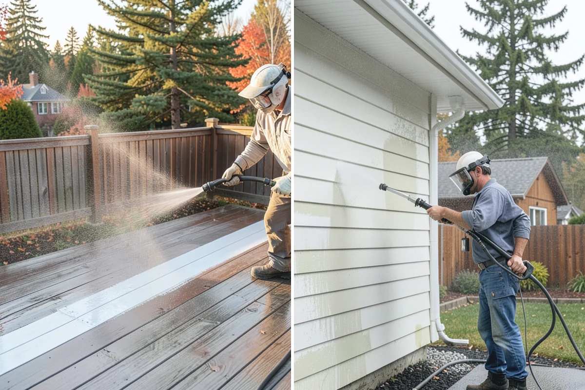 Exterior Dust Removal in Beaux Arts Village, King County, WA - Assess the siding for dust and pollen buildup