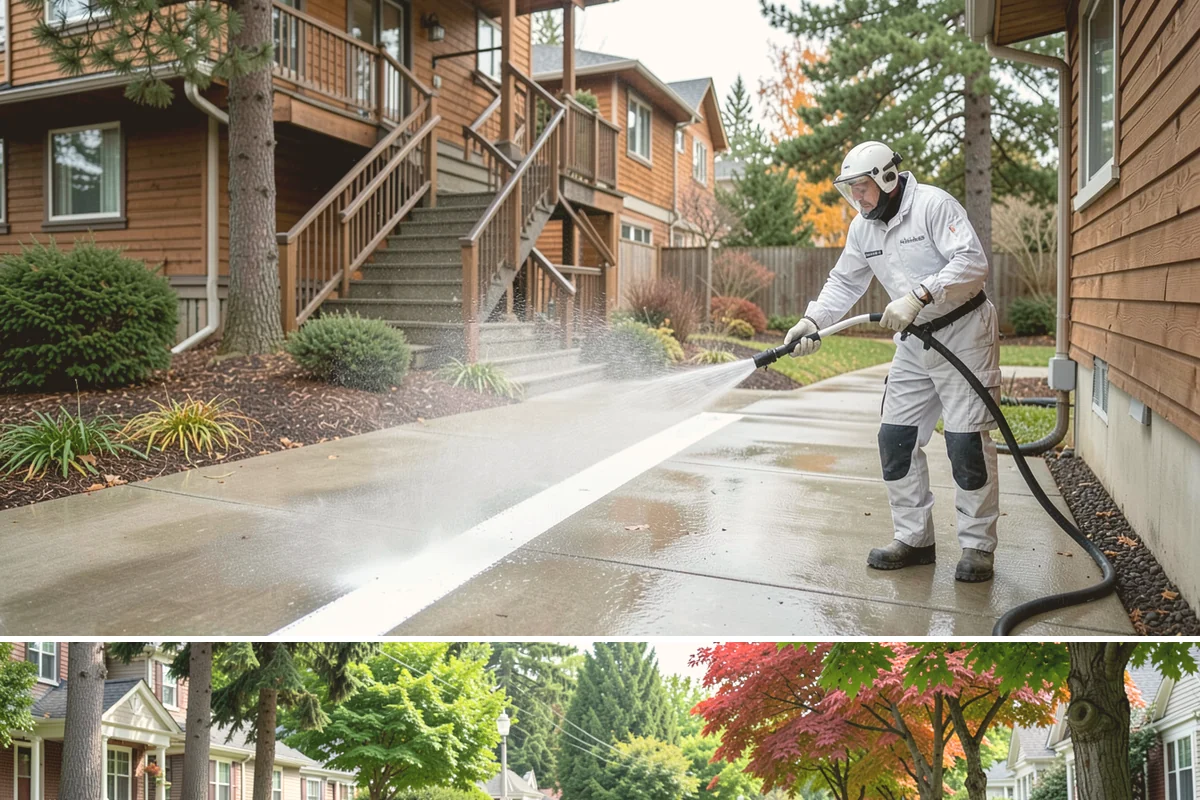 Exterior Dust Removal in Beaux Arts Village, King County, WA - Spring pollen season and dry summer stretches are the best times to rinse before the film bonds with moisture.