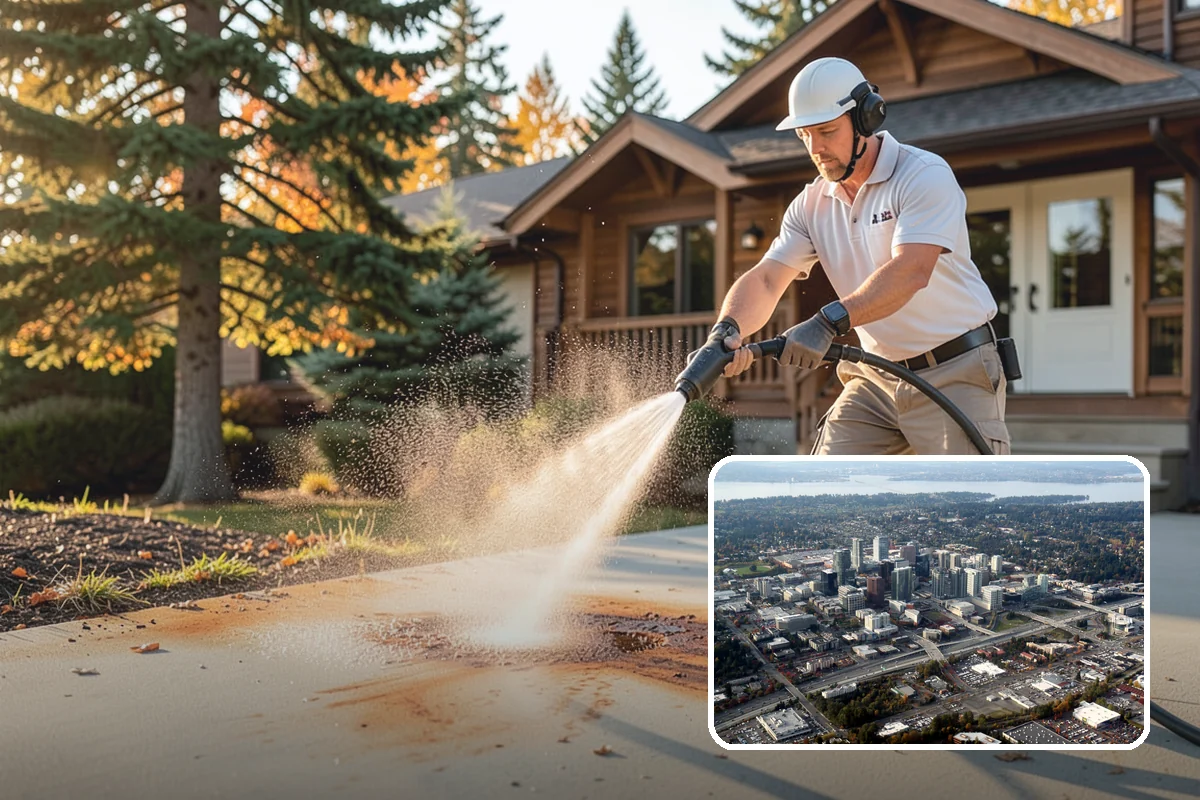 Exterior Dust Removal in Bellevue, King County, WA - Clears pollen and road grit from siding
