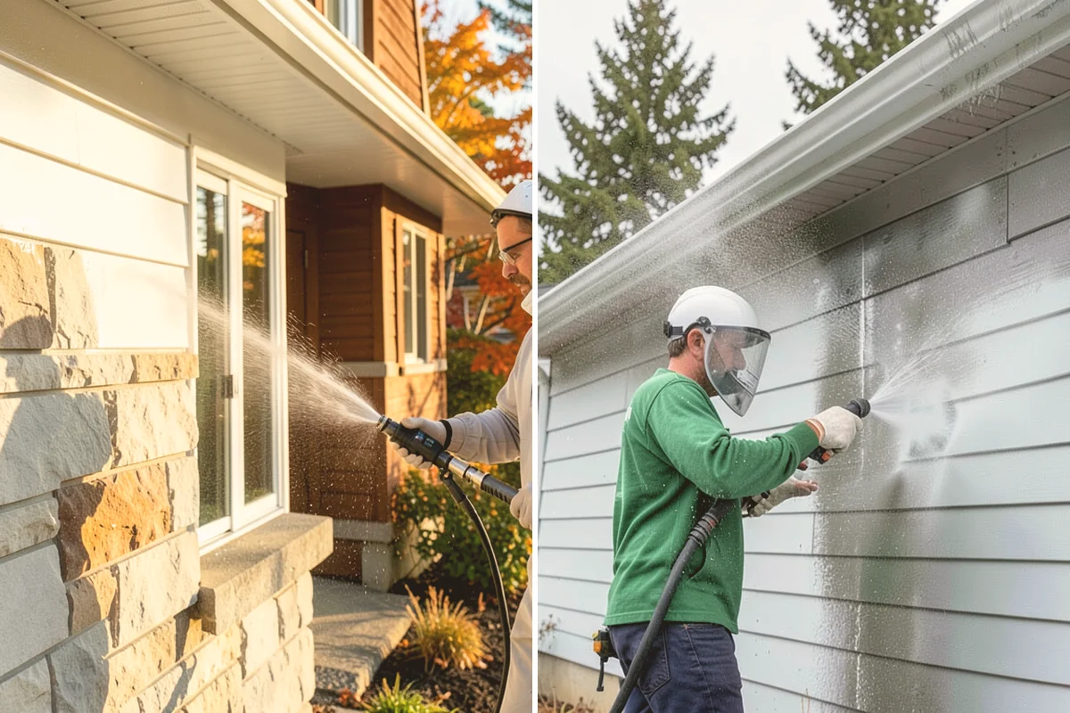 Exterior Dust Removal in Bellevue, King County, WA - Assess the siding for dust and pollen buildup