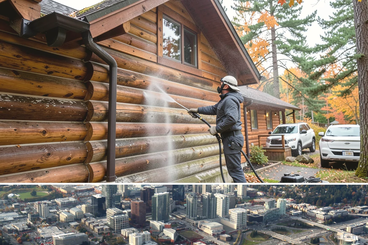 Exterior Dust Removal in Bellevue, King County, WA - Spring pollen season and dry summer stretches are the best times to rinse before the film bonds with moisture.