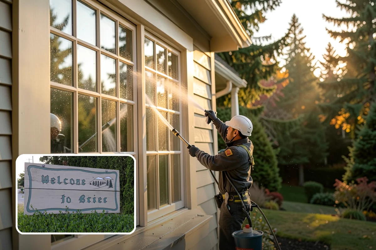 Exterior Dust Removal in Brier, Snohomish County, WA - Clears pollen and road grit from siding