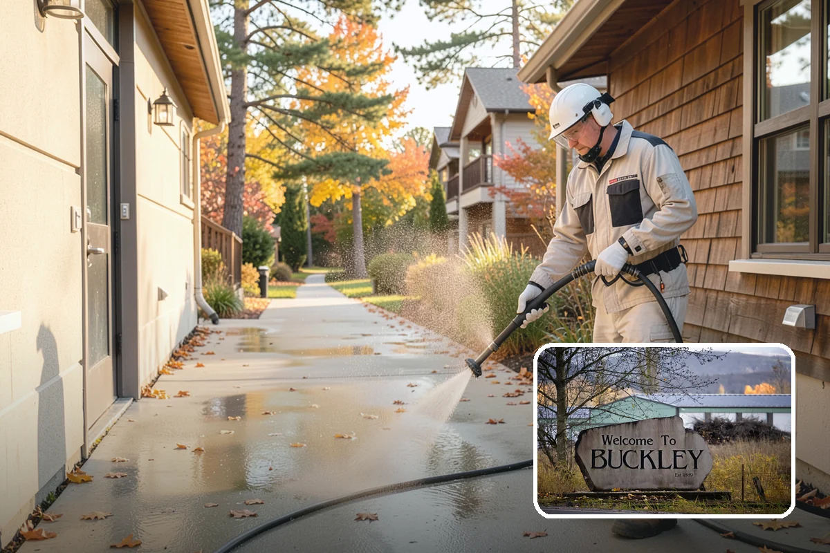 Exterior Dust Removal in Buckley, Pierce County, WA - Clears pollen and road grit from siding