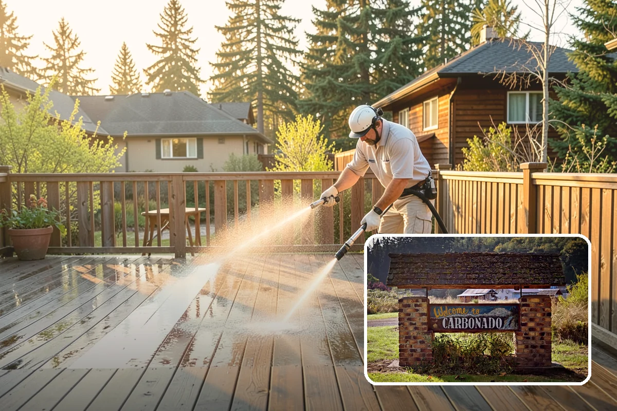 Exterior Dust Removal in Carbonado, Pierce County, WA - Clears pollen and road grit from siding