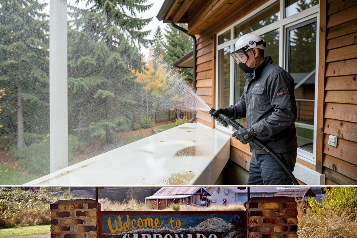 Exterior Dust Removal in Carbonado, Pierce County, WA - Spring pollen season and dry summer stretches are the best times to rinse before the film bonds with moisture.
