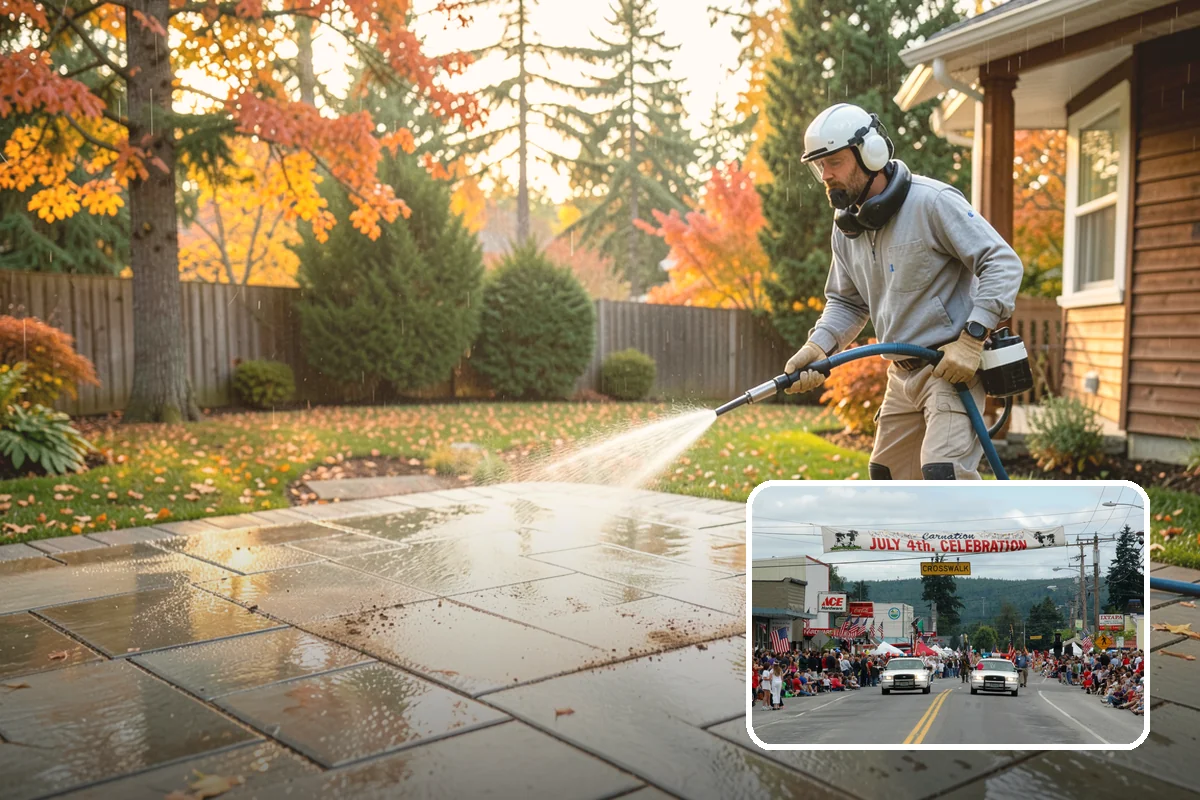 Exterior Dust Removal in Carnation, King County, WA - Clears pollen and road grit from siding